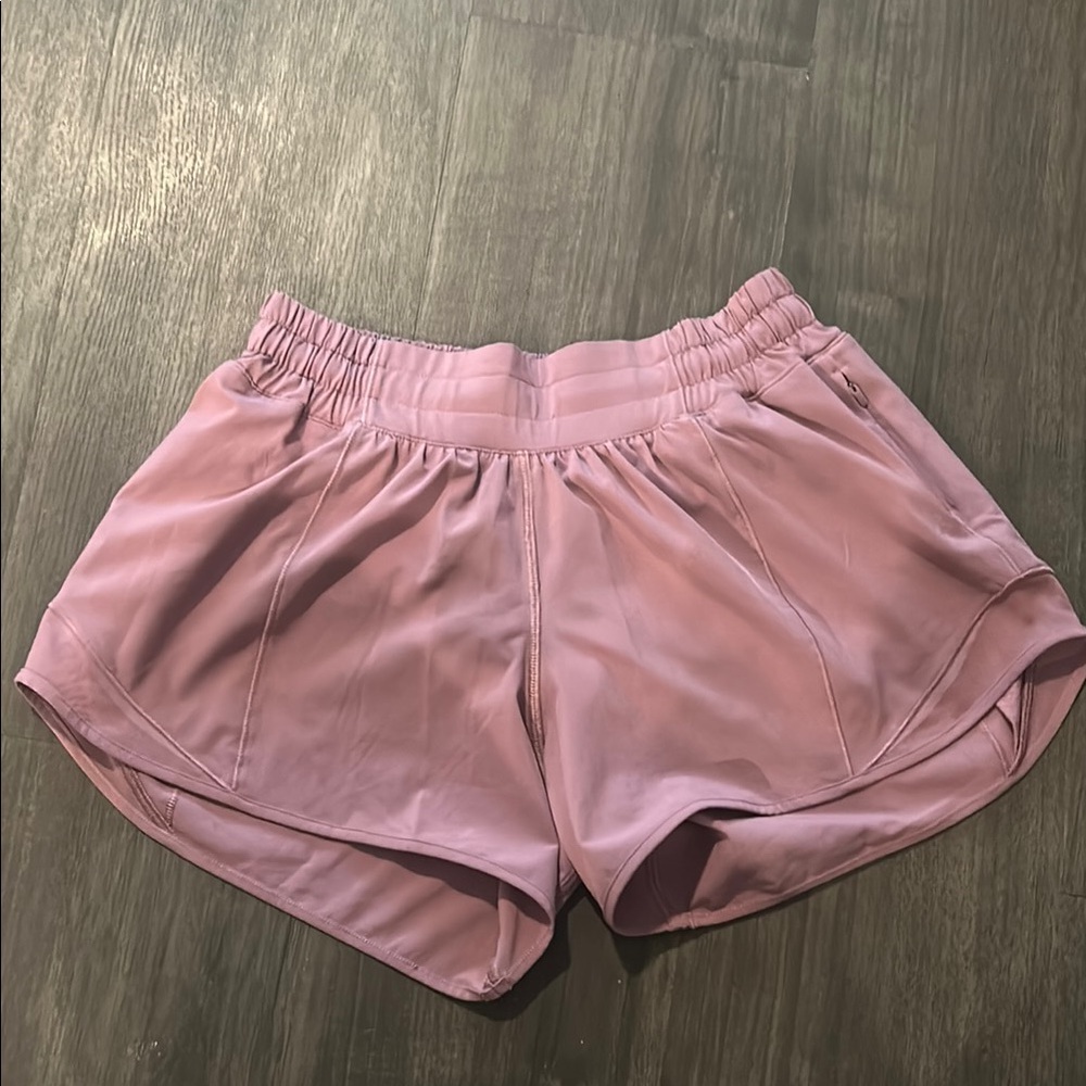 Lululemon Hotty Hot Athletica Pink and Purple Athletic Shorts Performance Fit